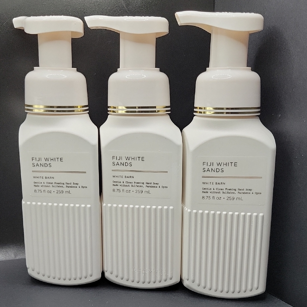 3pc White Barn Fiji White Sands Foaming Hand Soap - NEW!!